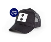 Trucker Curved Black – Logo