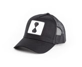 Trucker Curved Black – Logo